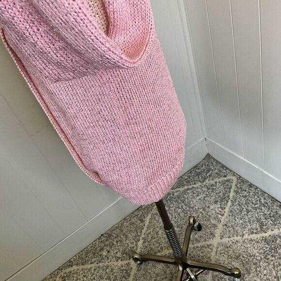Vintage Nannell Women’s Small Pink Wool Rabbit Hair Blend Hand Knit Sweater - Picture 12 of 14